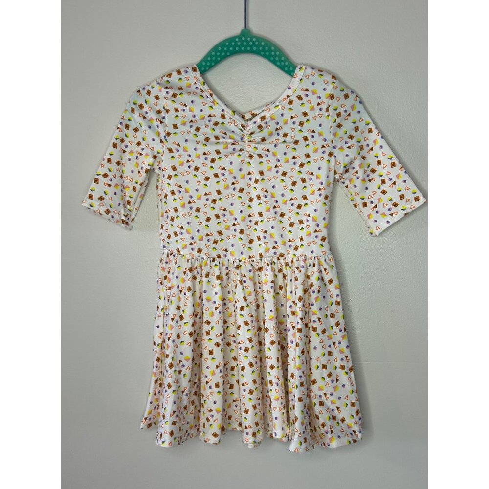 Dotdotsmile Dress Size 12-24 Months New With Tags Triangle Print